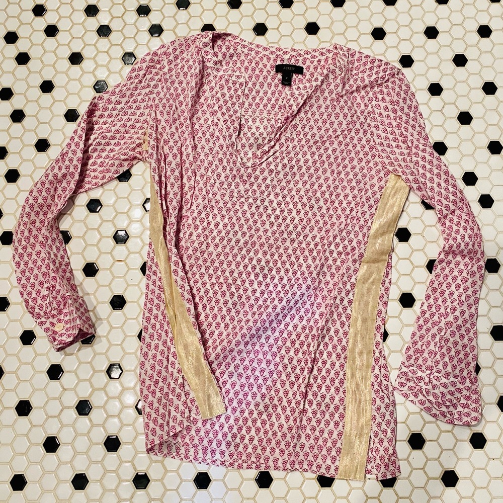 J. Crew Tunic w/ Gold ✨💫 Worn by Jen Garner!